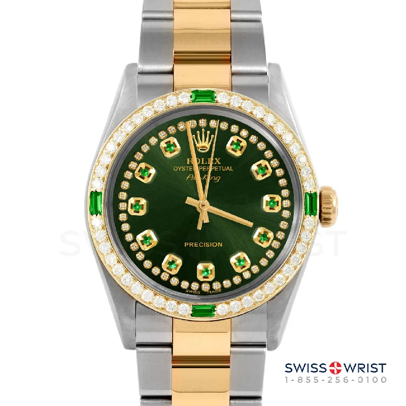 Rolex Air King 34mm | 5500-TT-GRN-STRE-4EMD-OYS