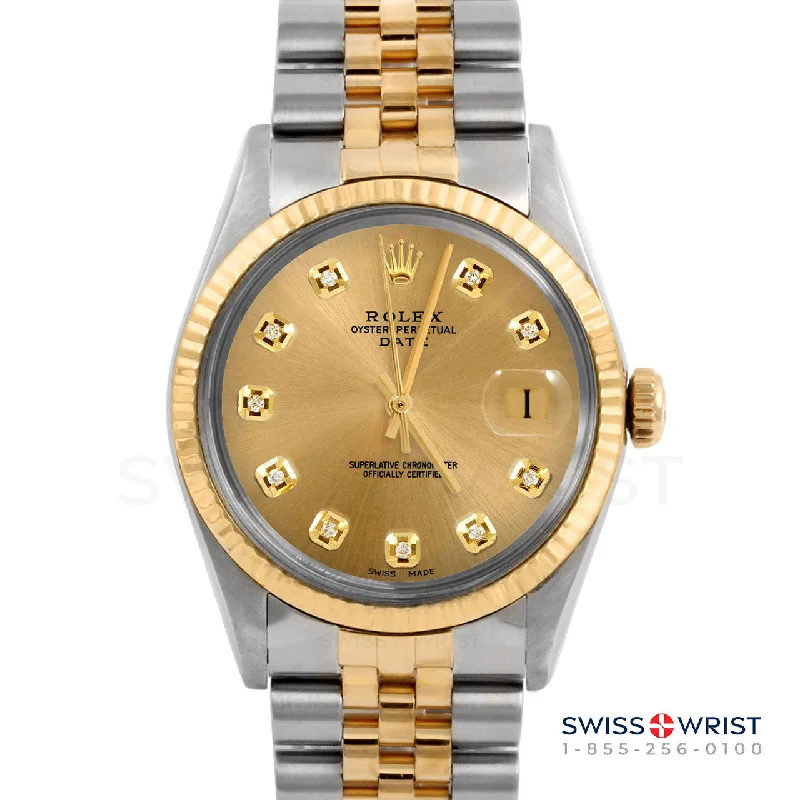 Rolex Date 34mm | 1500-TT-CHM-DIA-AM-FLT-JBL