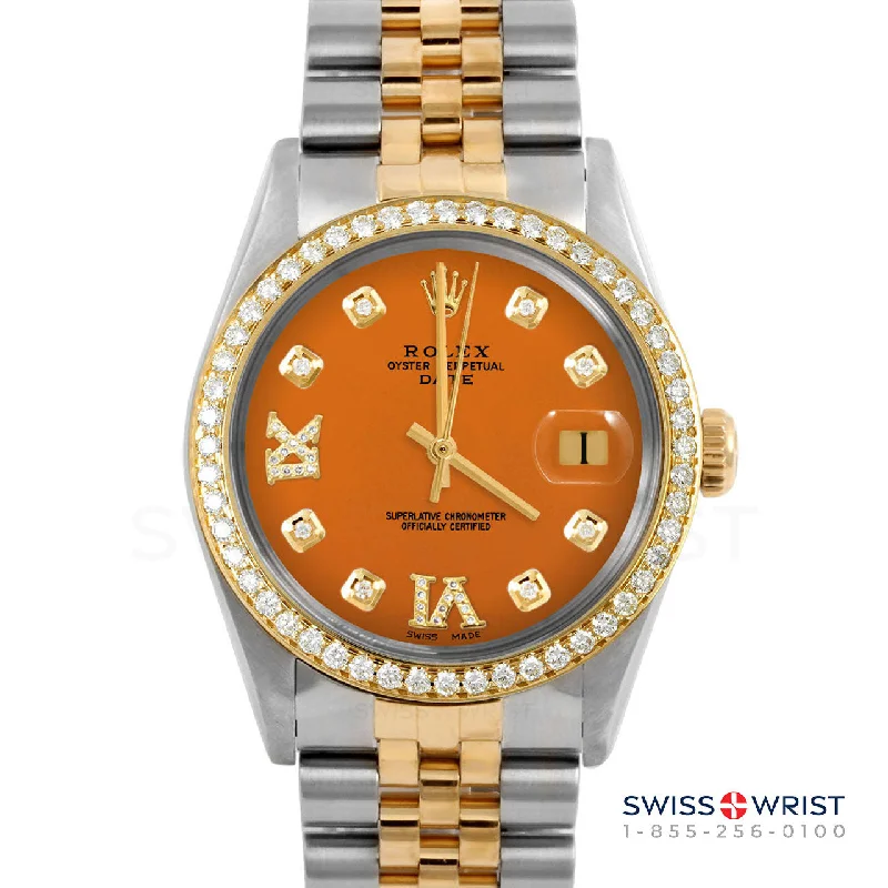 Rolex Date 34mm | 1500-TT-ORN-8DR69-BDS-JBL