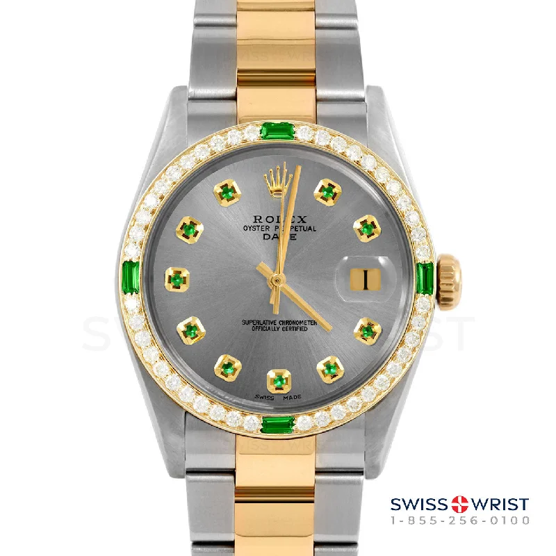 Rolex Date 34mm | 1500-TT-SLT-EMD-AM-4EMD-OYS