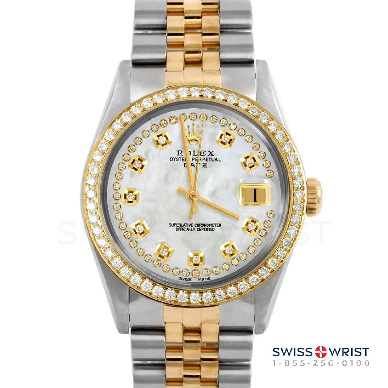 Rolex Date 34mm | 1500-TT-WMOP-STRD-BDS-JBL