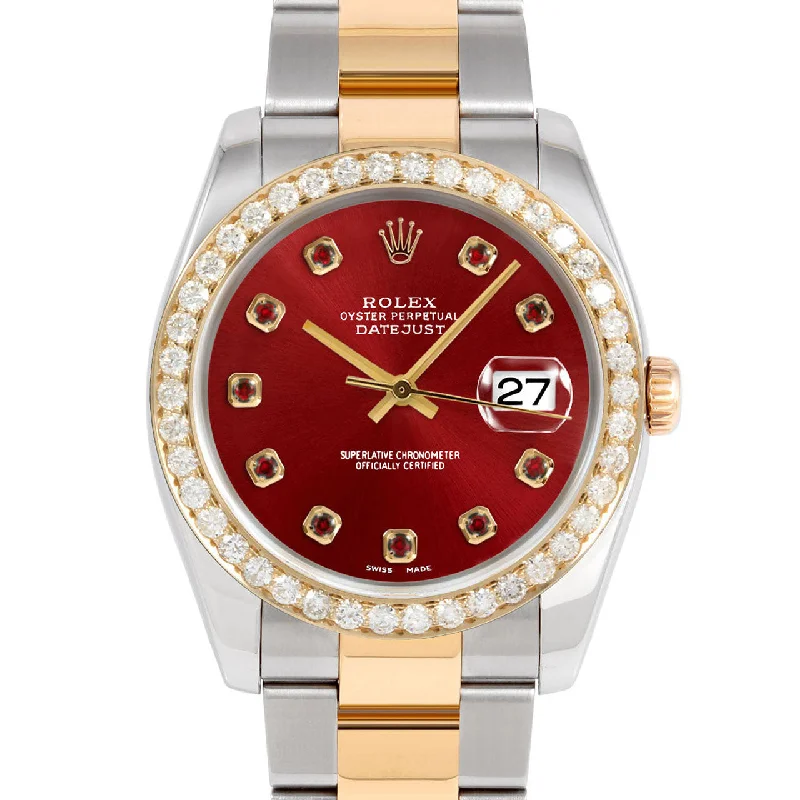 Rolex Datejust 36mm | 116233-RED-RBY-AM-25CT-OYS