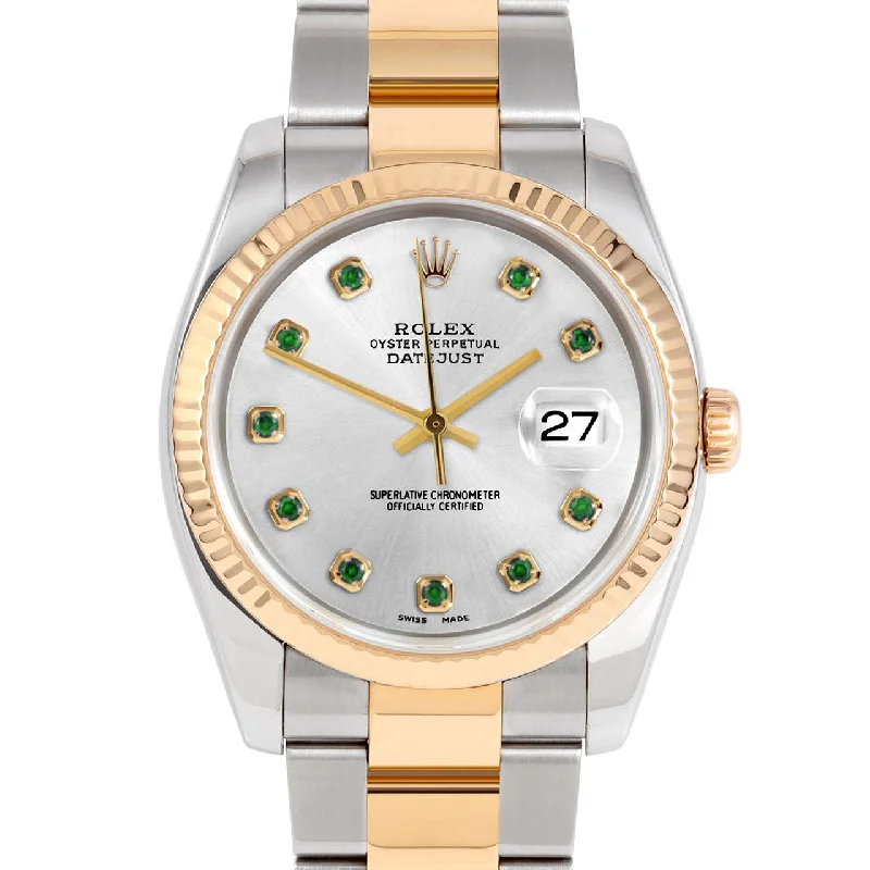 Rolex Datejust 36mm | 116233-SLV-EMD-AM-FLT-OYS