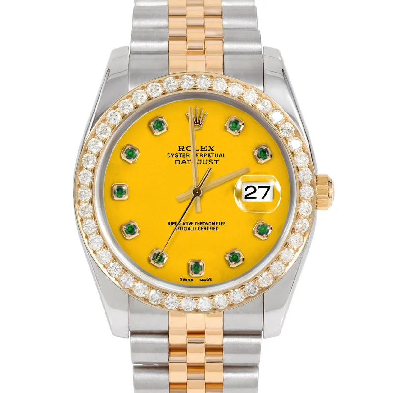 Rolex Datejust 36mm | 116233-YLW-EMD-AM-25CT-JBL