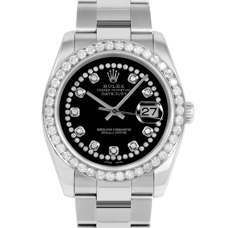 Rolex Datejust 36mm | 116234-BLK-STRD-25CT-OYS