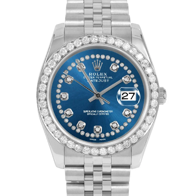 Rolex Datejust 36mm | 116234-BLU-STRD-25CT-JBL