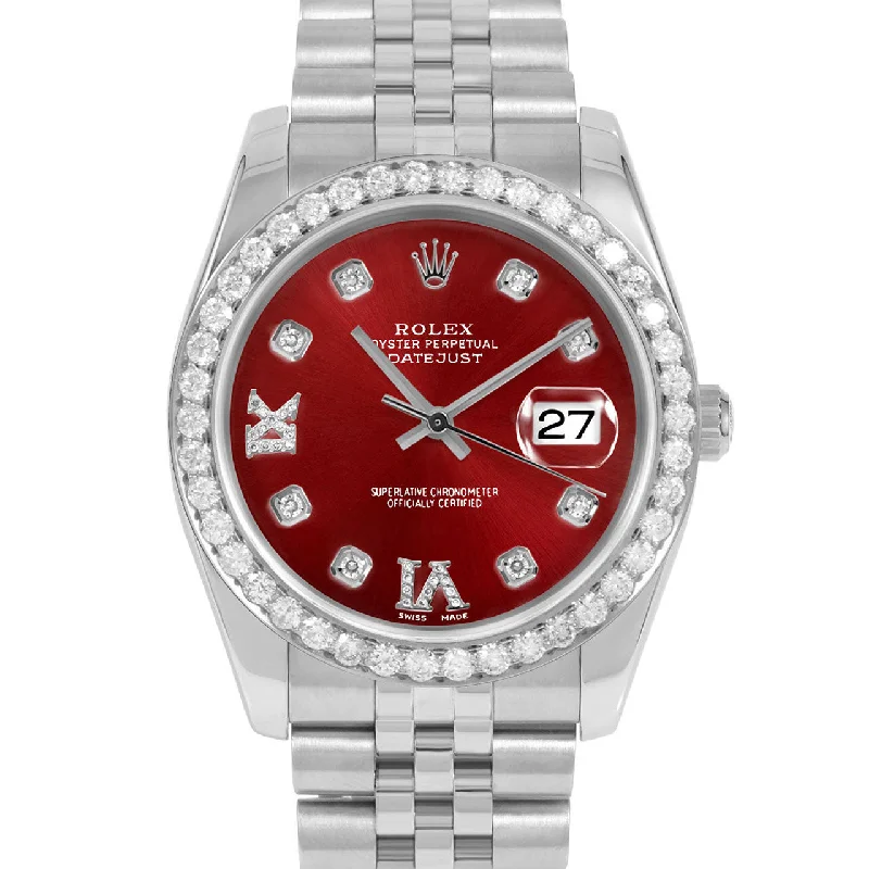 Rolex Datejust 36mm | 116234-RED-8DR69-25CT-JBL