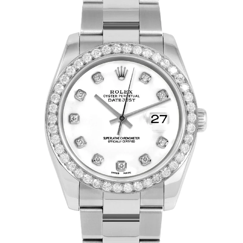 Rolex Datejust 36mm | 116234-WHT-DIA-AM-25CT-OYS