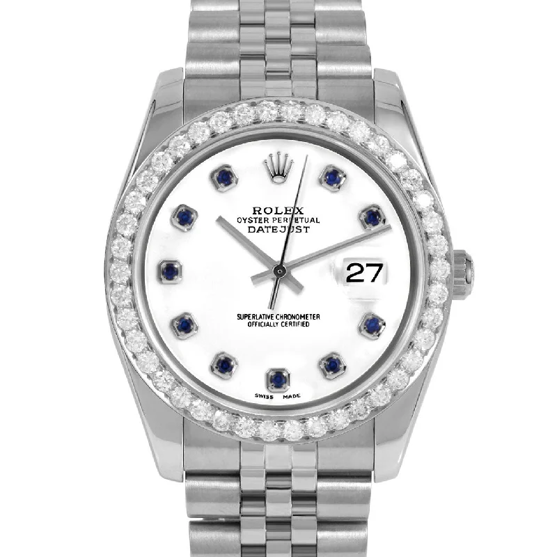 Rolex Datejust 36mm | 116234-WHT-SPH-AM-25CT-JBL