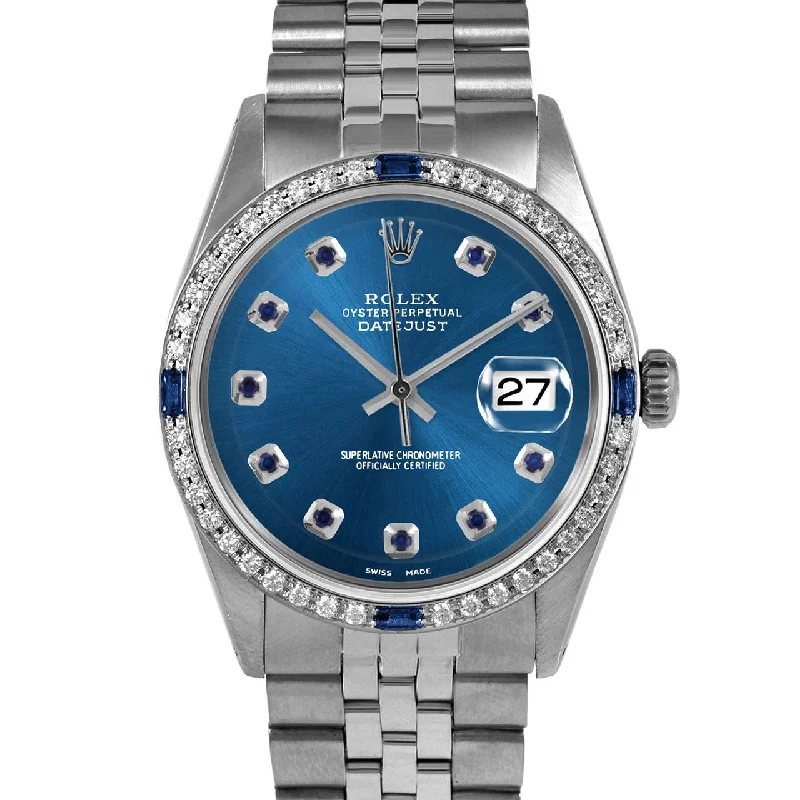 Rolex Datejust 36mm | 1601-SS-BLU-SPH-AM-4SPH-JBL