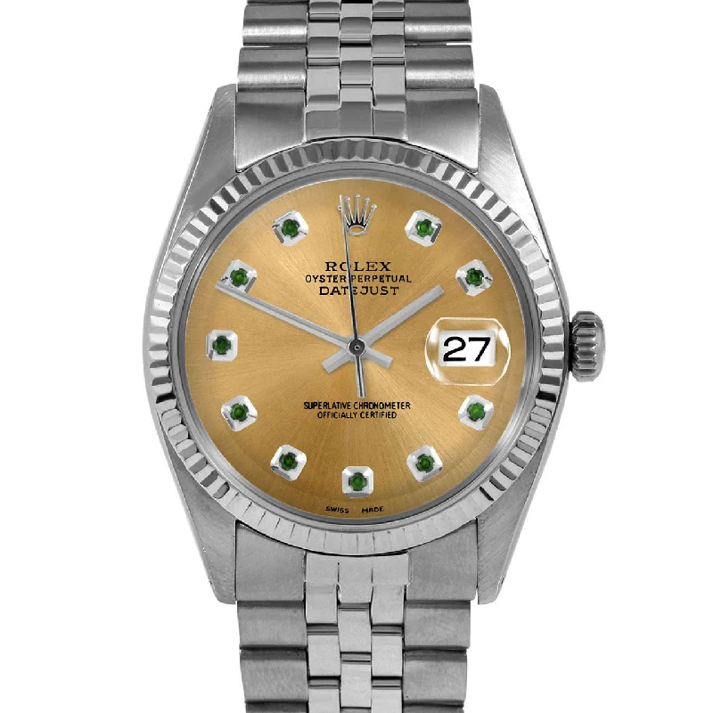 Rolex Datejust 36mm | 1601-SS-CHM-EMD-AM-FLT-JBL