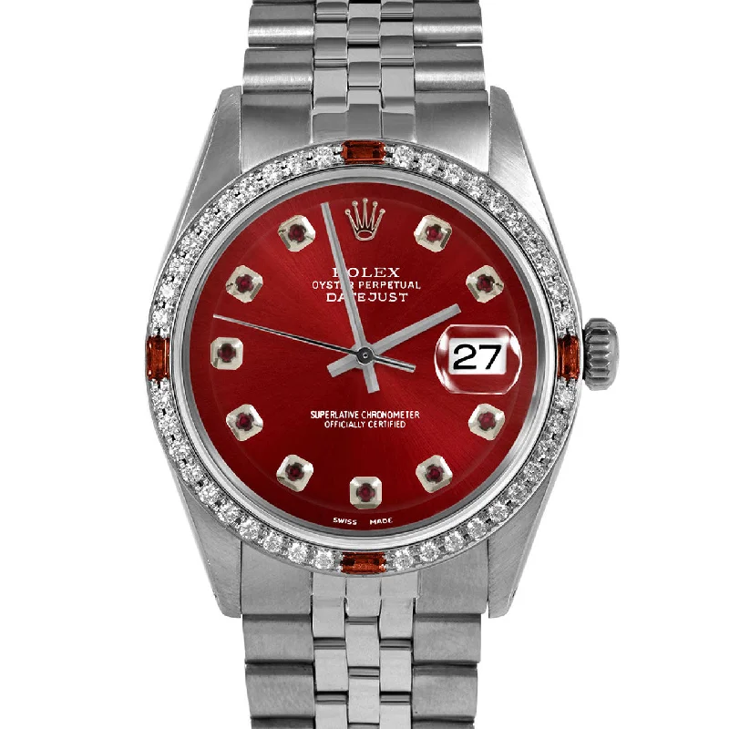 Rolex Datejust 36mm | 1601-SS-RED-RBY-AM-4RBY-JBL