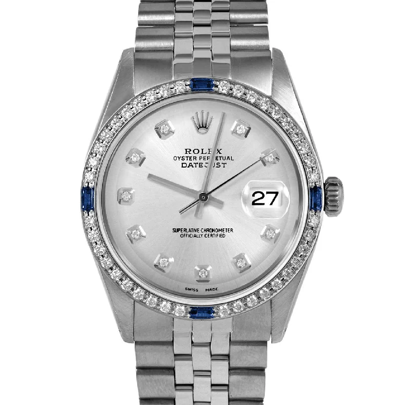 Rolex Datejust 36mm | 1601-SS-SLV-DIA-AM-4SPH-JBL