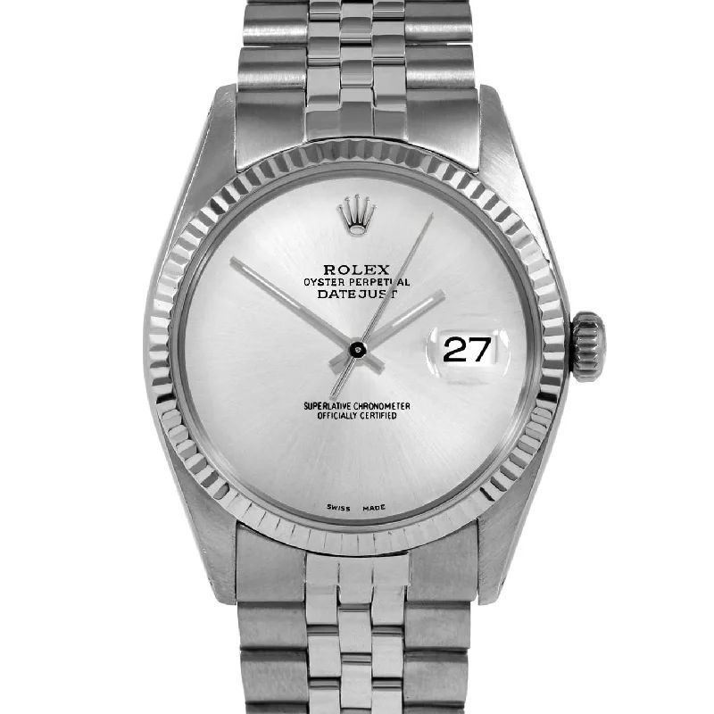 Rolex Datejust 36mm | 1601-SS-SLV-NOHM-FLT-JBL