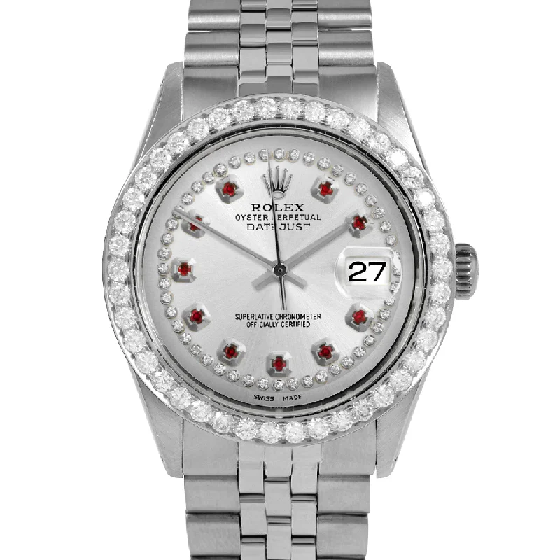 Rolex Datejust 36mm | 1601-SS-SLV-STRR-25CT-JBL