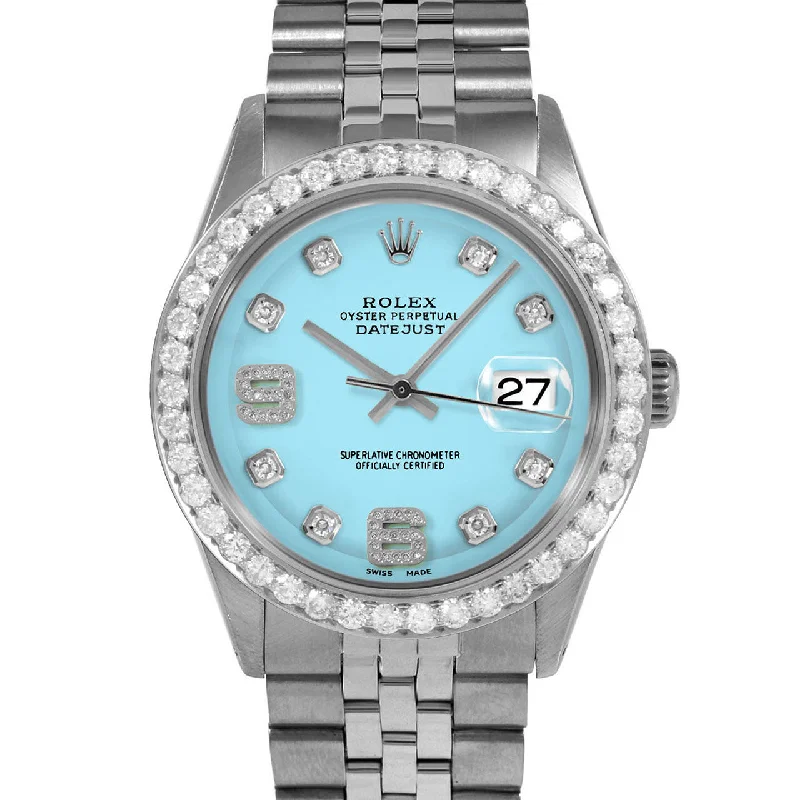 Rolex Datejust 36mm | 1601-SS-TRQ-8DA69-25CT-JBL