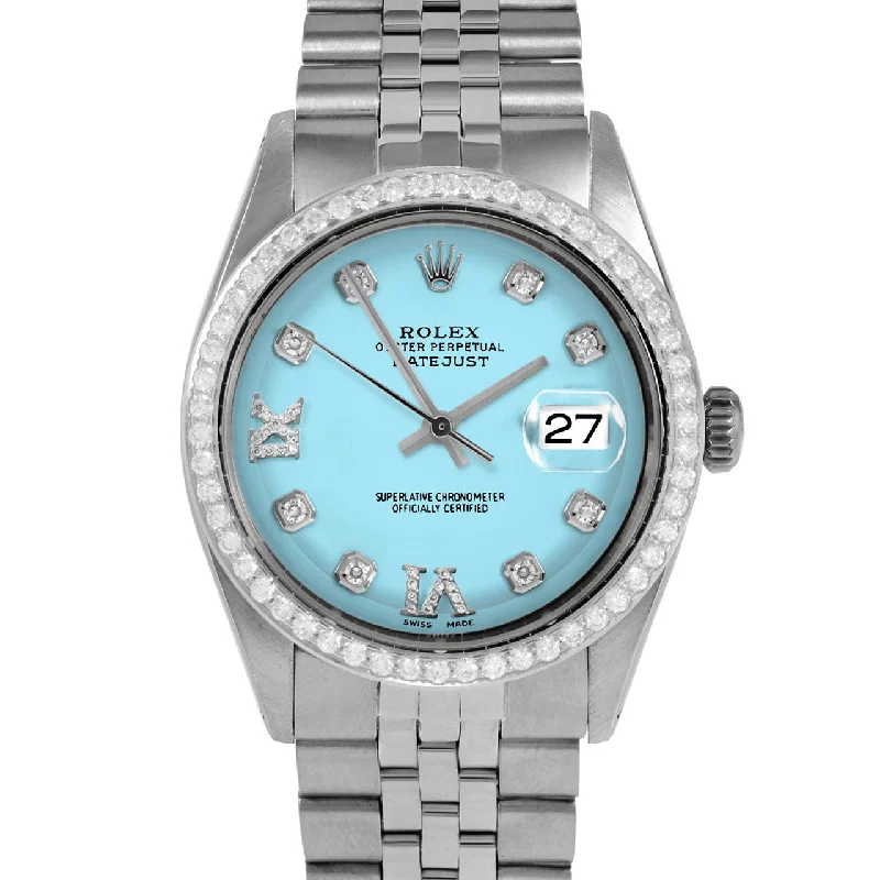 Rolex Datejust 36mm | 1601-SS-TRQ-8DR69-BDS-JBL