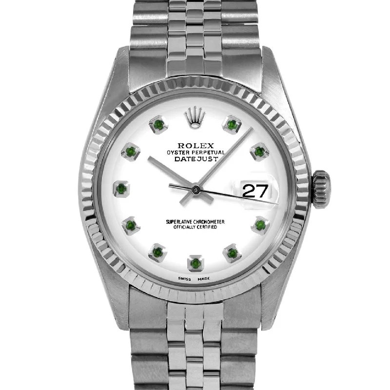 Rolex Datejust 36mm | 1601-SS-WHT-EMD-AM-FLT-JBL