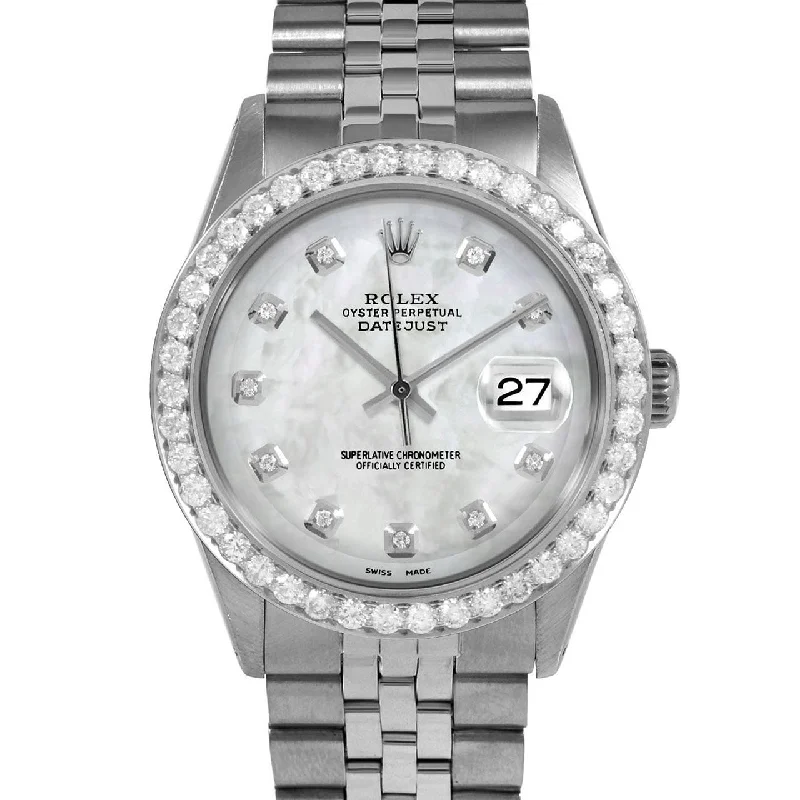 Rolex Datejust 36mm | 1601-SS-WMOP-DIA-AM-25CT-JBL