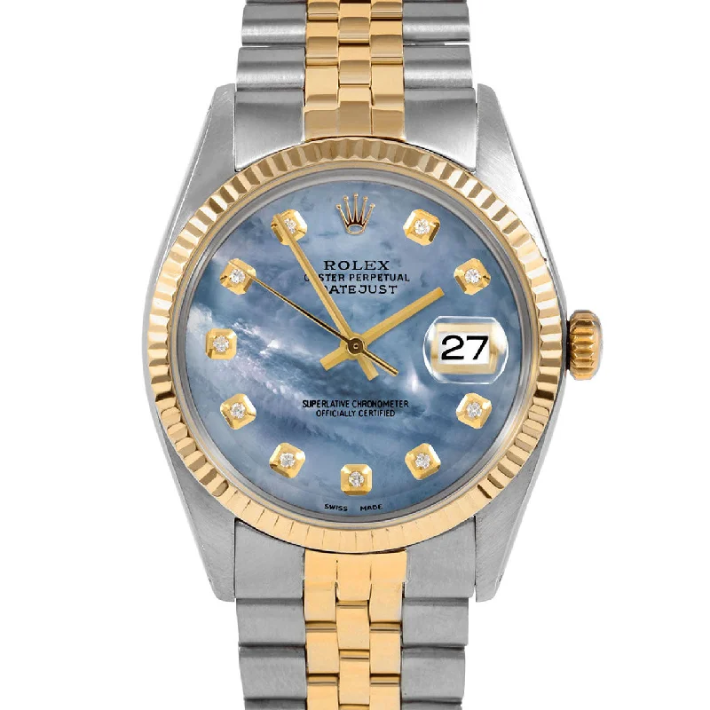 Rolex Datejust 36mm | 1601-TT-BLMOP-DIA-AM-FLT-JBL