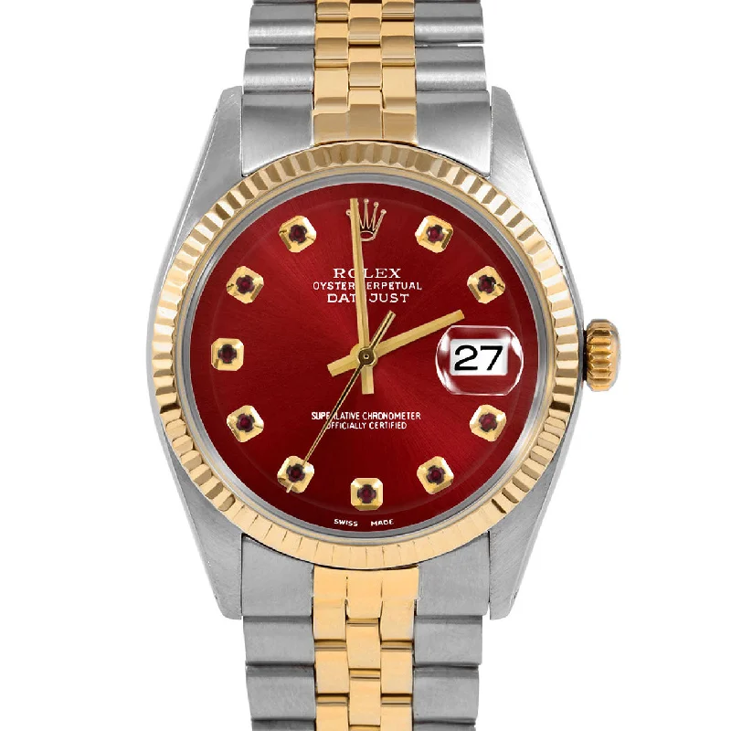 Rolex Datejust 36mm | 1601-TT-RED-RBY-AM-FLT-JBL