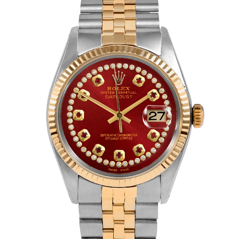 Rolex Datejust 36mm | 1601-TT-RED-STRR-FLT-JBL