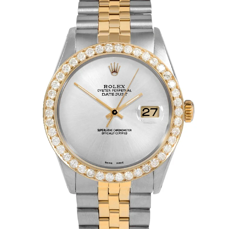 Rolex Datejust 36mm | 1601-TT-SLV-NOHM-25CT-JBL