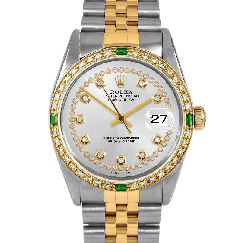 Rolex Datejust 36mm | 16013-SLV-STRD-4EMD-JBL