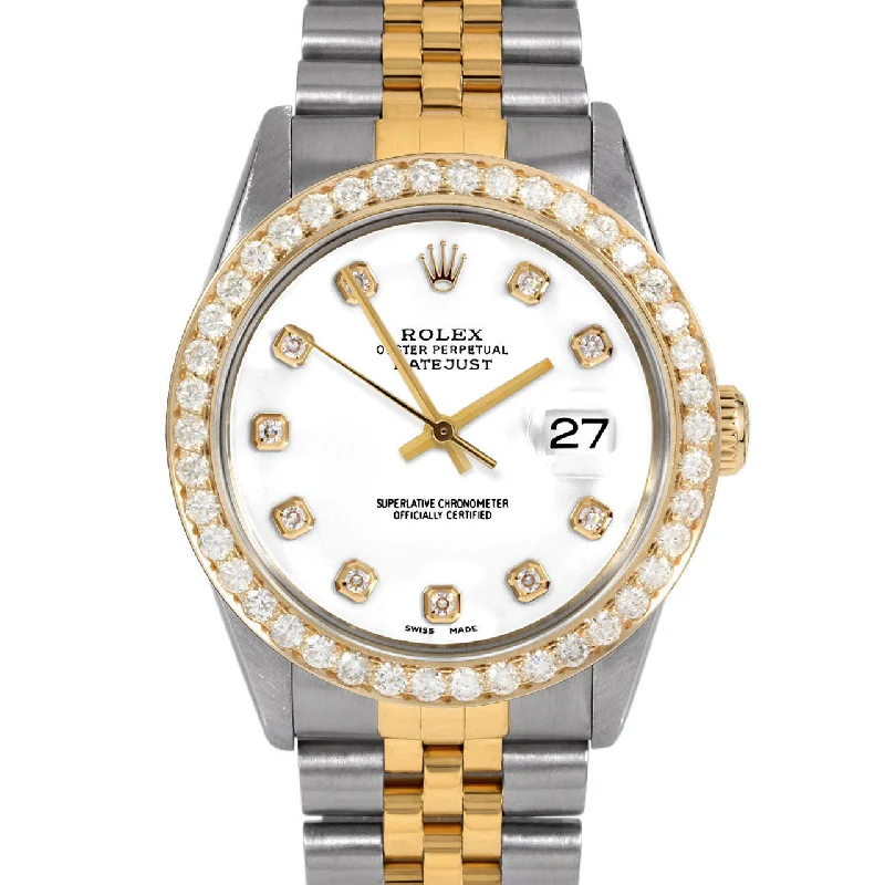 Rolex Datejust 36mm | 16013-WHT-DIA-AM-25CT-JBL