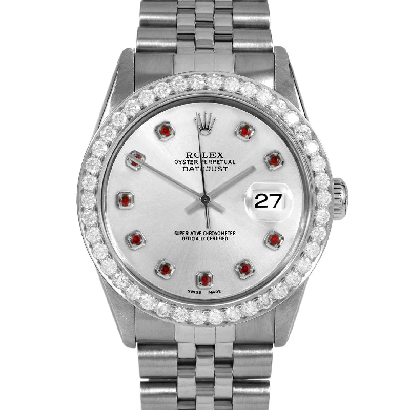 Rolex Datejust 36mm | 16014-SLV-RBY-AM-25CT-JBL