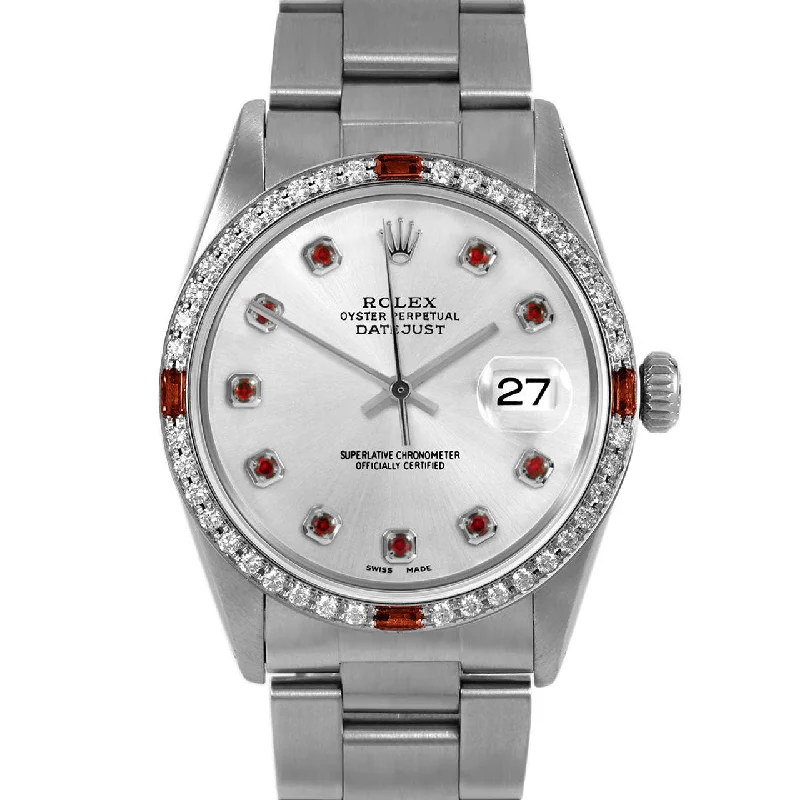 Rolex Datejust 36mm | 16014-SLV-RBY-AM-4RBY-OYS