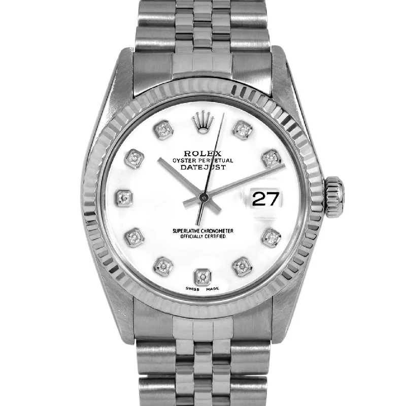 Rolex Datejust 36mm | 16014-WHT-DIA-AM-FLT-JBL