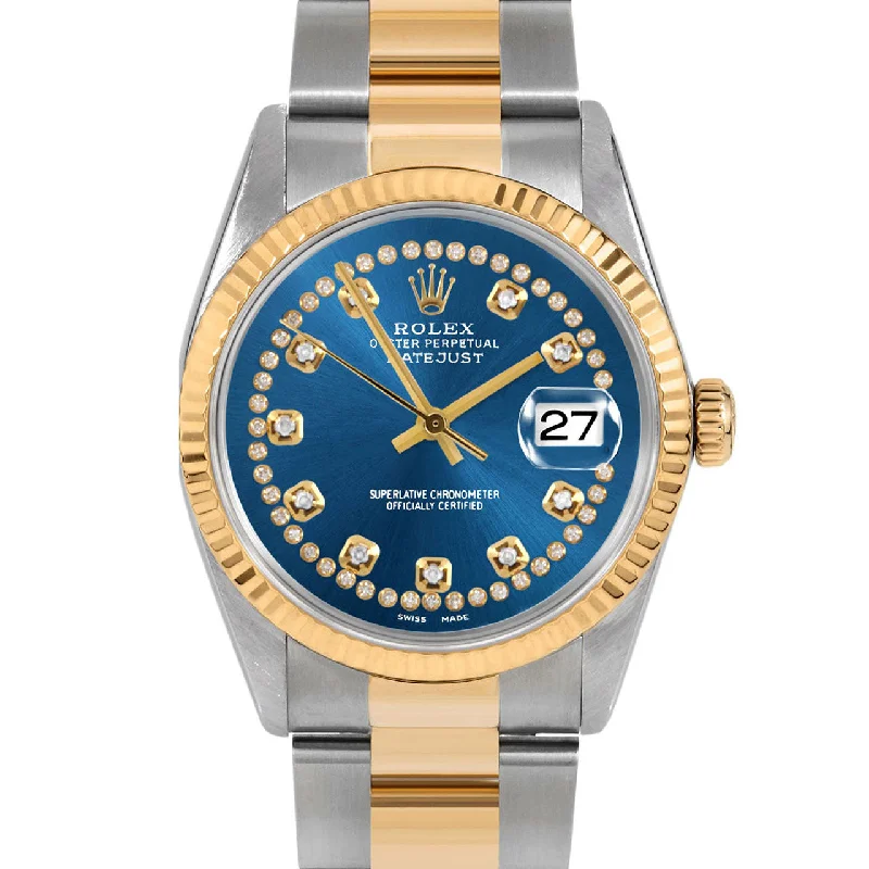 Rolex Datejust 36mm | 16233-BLU-STRD-FLT-OYS