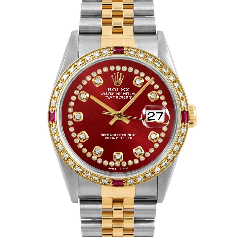 Rolex Datejust 36mm | 16233-RED-STRD-4RBY-JBL