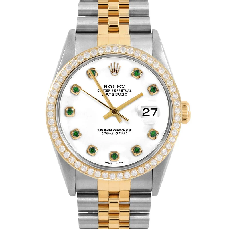 Rolex Datejust 36mm | 16233-WHT-EMD-AM-BDS-JBL