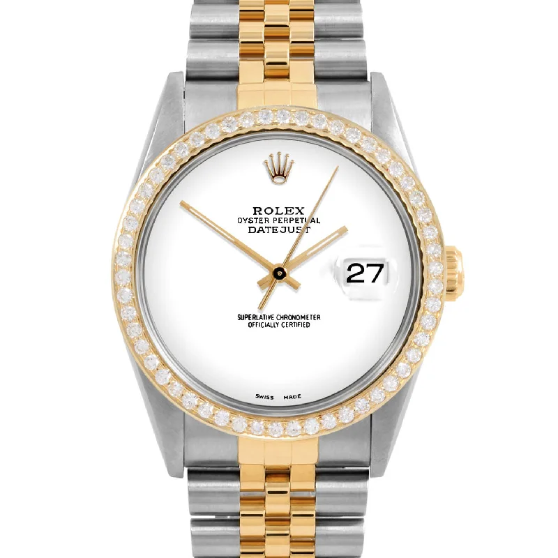 Rolex Datejust 36mm | 16233-WHT-NOHM-BDS-JBL