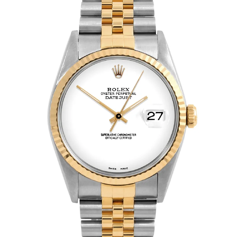 Rolex Datejust 36mm | 16233-WHT-NOHM-FLT-JBL