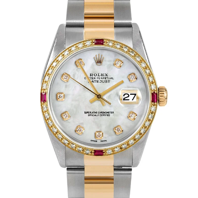 Rolex Datejust 36mm | 16233-WMOP-DIA-AM-4RBY-OYS