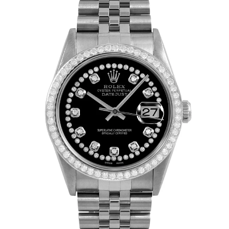 Rolex Datejust 36mm | 16234-BLK-STRD-BDS-JBL