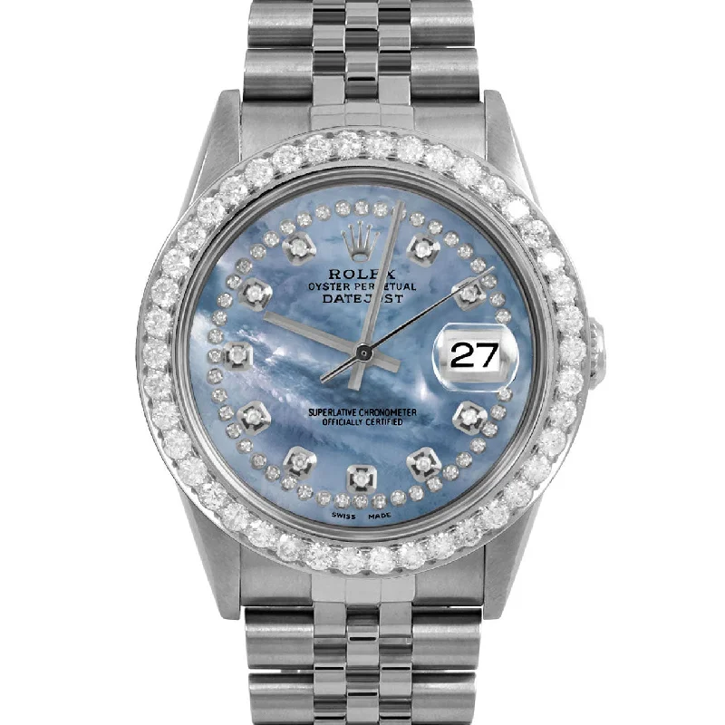 Rolex Datejust 36mm | 16234-BLMOP-STRD-25CT-JBL