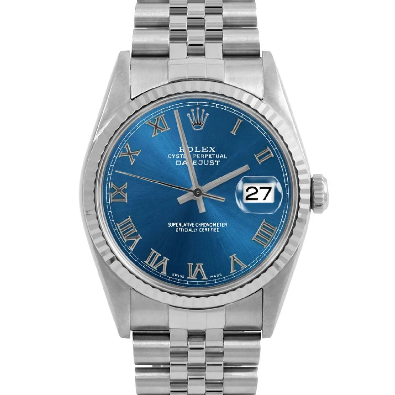 Rolex Datejust 36mm | 16234-BLU-ROM-FLT-JBL