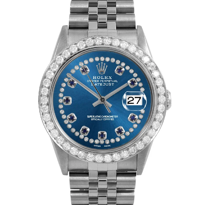 Rolex Datejust 36mm | 16234-BLU-STRS-25CT-JBL