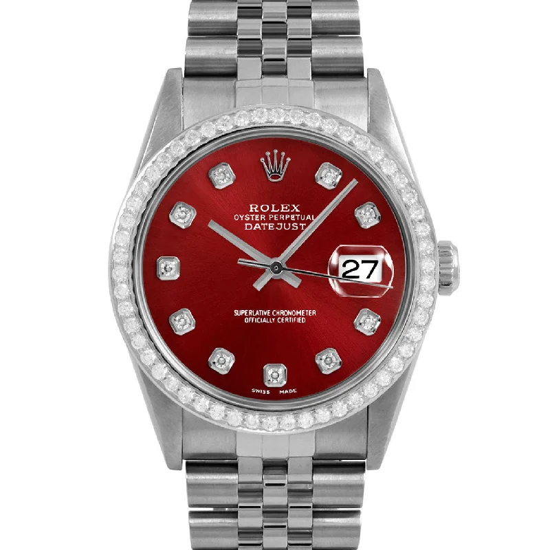 Rolex Datejust 36mm | 16234-RED-DIA-AM-BDS-JBL