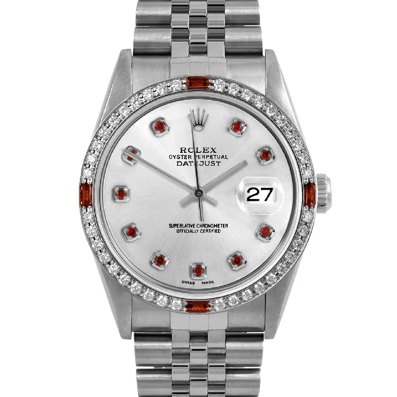 Rolex Datejust 36mm | 16234-SLV-RBY-AM-4RBY-JBL