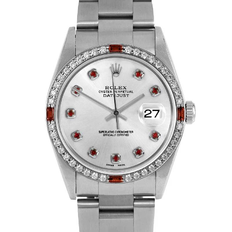 Rolex Datejust 36mm | 16234-SLV-RBY-AM-4RBY-OYS