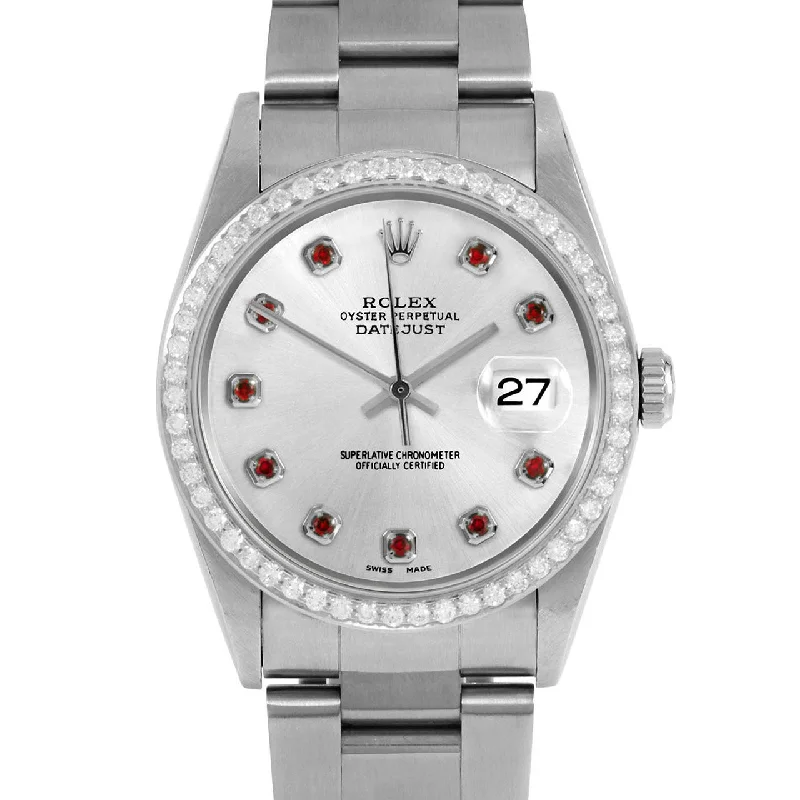 Rolex Datejust 36mm | 16234-SLV-RBY-AM-BDS-OYS