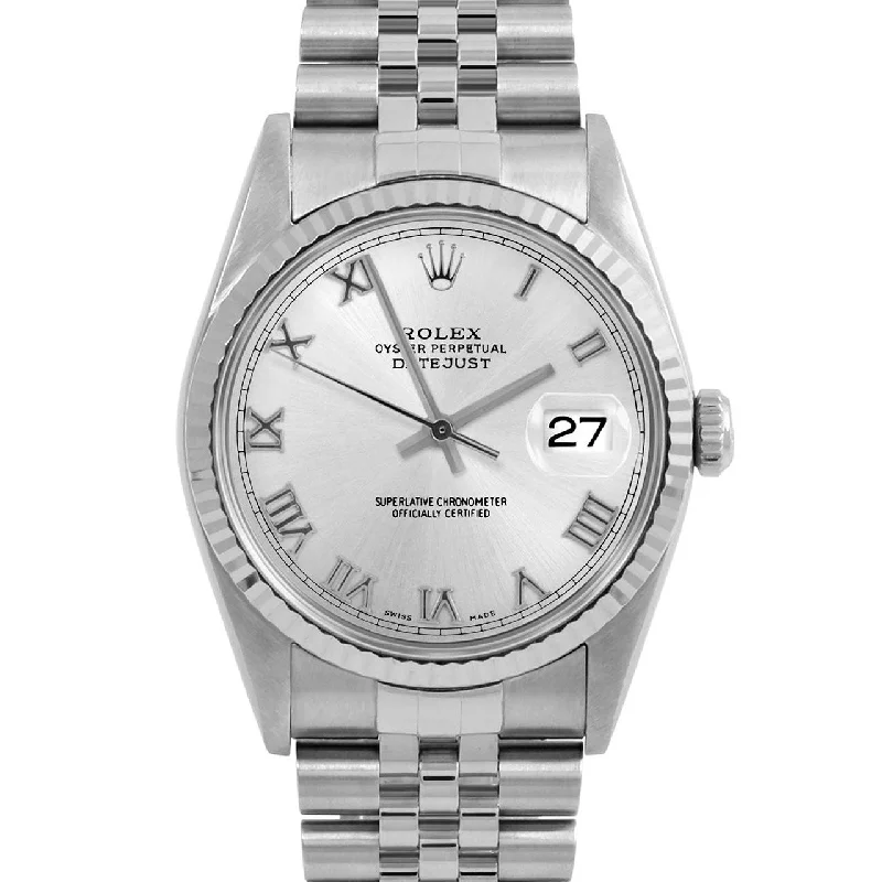 Rolex Datejust 36mm | 16234-SLV-ROM-FLT-JBL