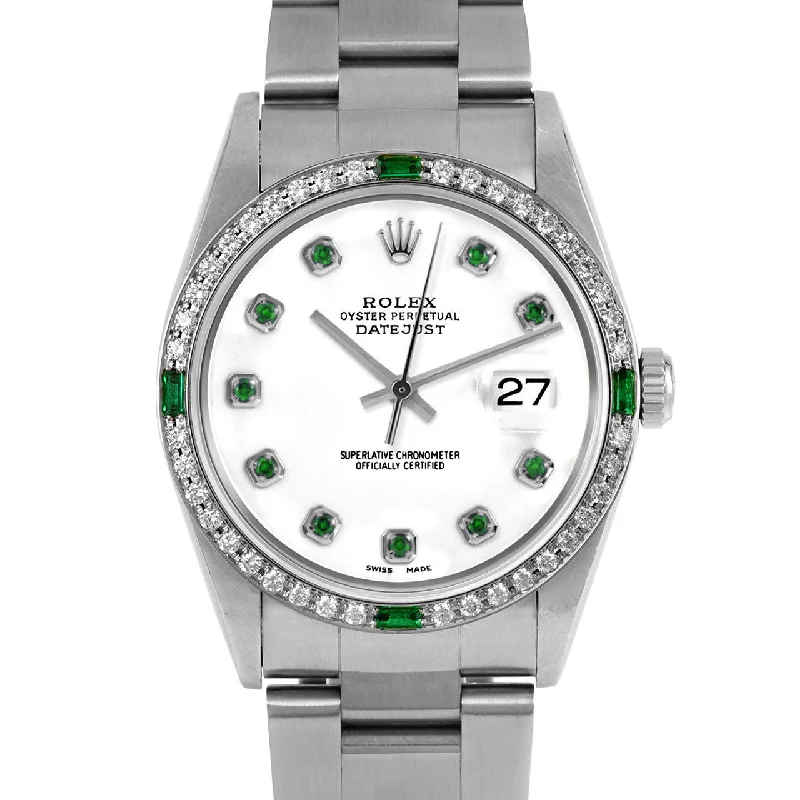 Rolex Datejust 36mm | 16234-WHT-EMD-AM-4EMD-OYS