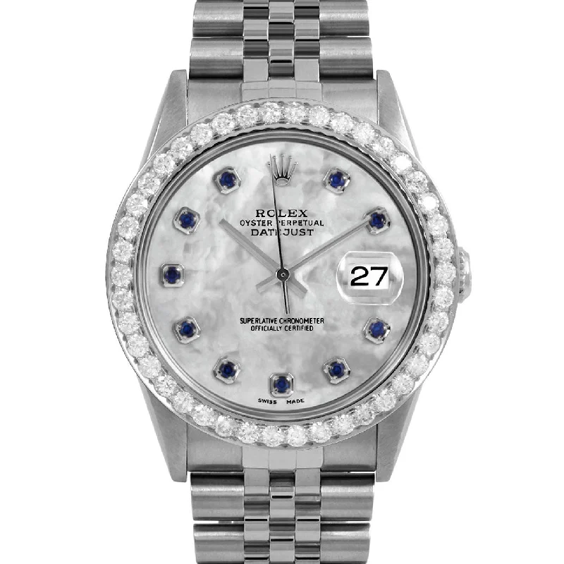 Rolex Datejust 36mm | 16234-WMOP-SPH-AM-25CT-JBL