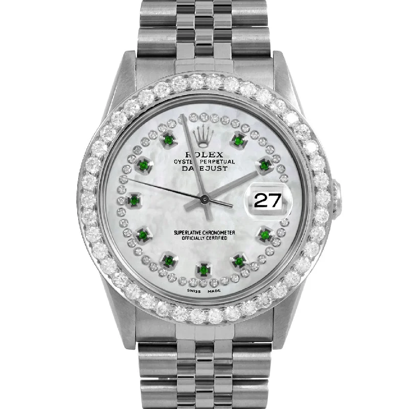 Rolex Datejust 36mm | 16234-WMOP-STRE-25CT-JBL